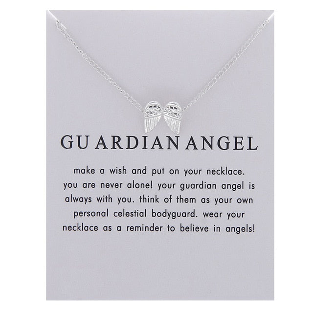 Guardian Angel Pendant Necklace - Oneposh